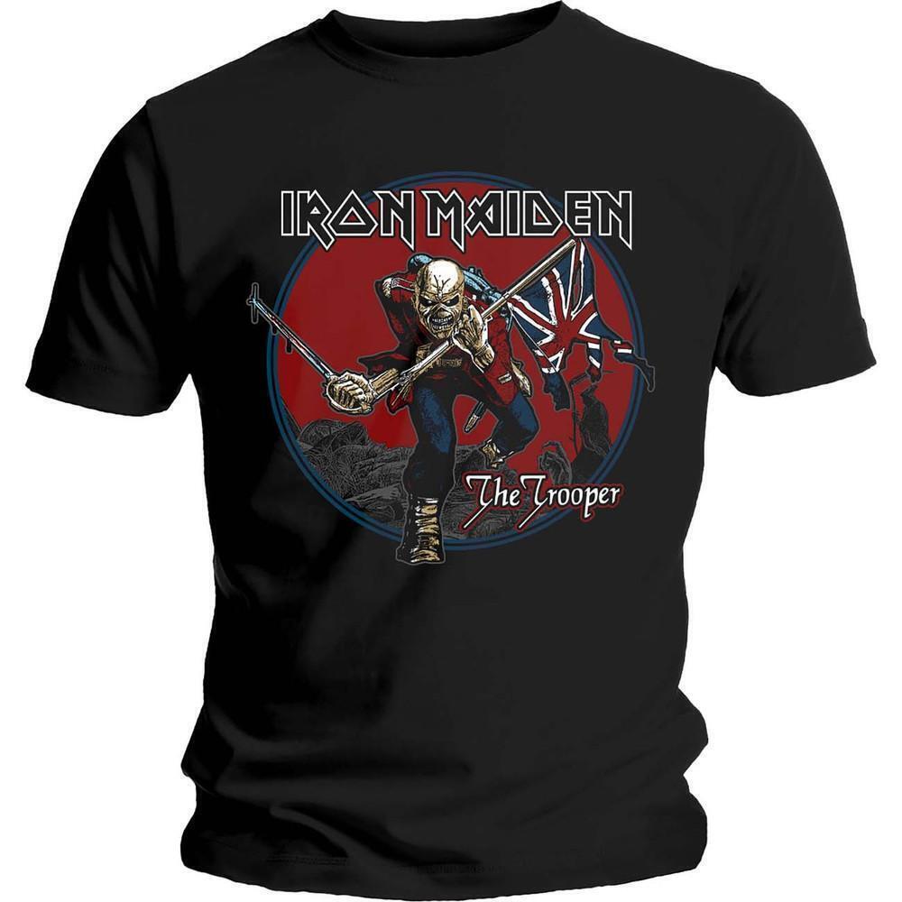 Iron Maiden Unisex T Shirt Trooper Red Sky